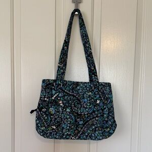 Vera Bradley “Midnight Blues”Multi Compartment Shoulder Bag